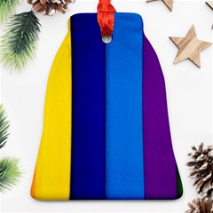 Paper Rainbow Colorful Colors Ornament (bell) by paulaoliveiradesign