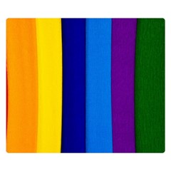 Paper Rainbow Colorful Colors Double Sided Flano Blanket (small)  by paulaoliveiradesign