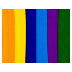 Paper Rainbow Colorful Colors Double Sided Flano Blanket (medium) 