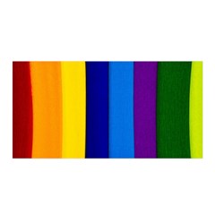 Paper Rainbow Colorful Colors Satin Wrap by paulaoliveiradesign