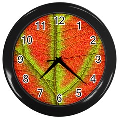 Nature Leaves Wall Clocks (black) by BangZart