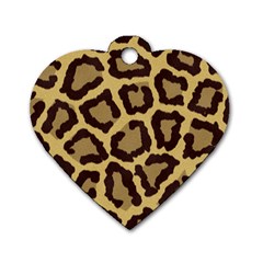 Leopard Dog Tag Heart (one Side) by BangZart