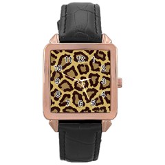 Leopard Rose Gold Leather Watch  by BangZart