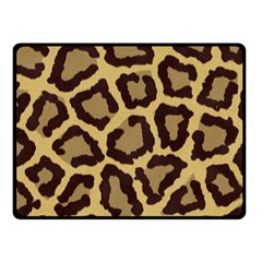 Leopard Double Sided Fleece Blanket (small)  by BangZart