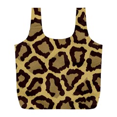 Leopard Full Print Recycle Bags (l)  by BangZart