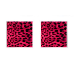 Leopard Skin Cufflinks (square) by BangZart