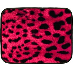 Leopard Skin Double Sided Fleece Blanket (mini)  by BangZart