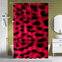 Leopard Skin Shower Curtain 48  X 72  (small)  by BangZart