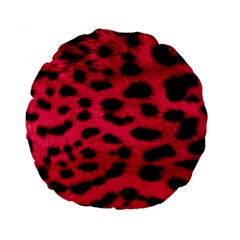 Leopard Skin Standard 15  Premium Round Cushions by BangZart