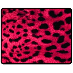 Leopard Skin Double Sided Fleece Blanket (medium)  by BangZart