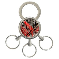 Leaf Pattern 3-ring Key Chains by BangZart