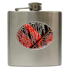 Leaf Pattern Hip Flask (6 Oz) by BangZart