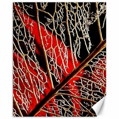 Leaf Pattern Canvas 11  X 14   by BangZart