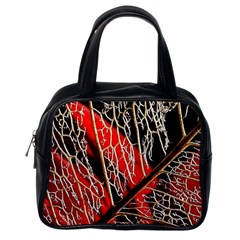 Leaf Pattern Classic Handbags (one Side) by BangZart