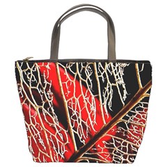 Leaf Pattern Bucket Bags by BangZart