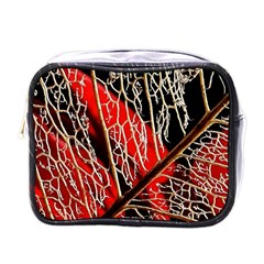 Leaf Pattern Mini Toiletries Bags by BangZart