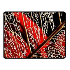 Leaf Pattern Fleece Blanket (small) by BangZart