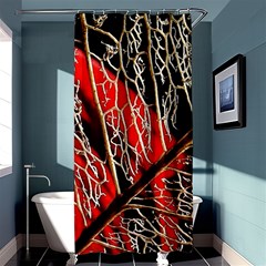 Leaf Pattern Shower Curtain 36  X 72  (stall)  by BangZart