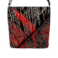 Leaf Pattern Flap Messenger Bag (l)  by BangZart