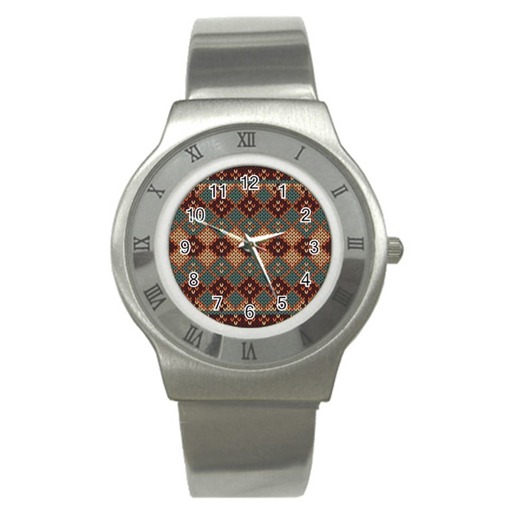 Knitted Pattern Stainless Steel Watch