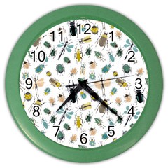 Insect Animal Pattern Color Wall Clocks by BangZart