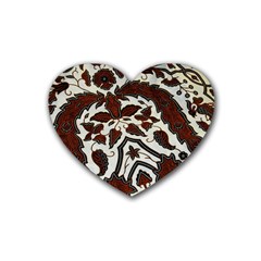 Javanese Batik Heart Coaster (4 Pack)  by BangZart