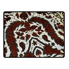 Javanese Batik Double Sided Fleece Blanket (small)  by BangZart