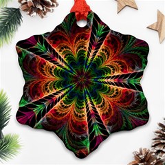 Kaleidoscope Patterns Colors Snowflake Ornament (two Sides) by BangZart