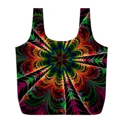 Kaleidoscope Patterns Colors Full Print Recycle Bags (l) 