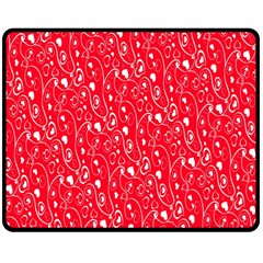 Heart Pattern Fleece Blanket (medium)  by BangZart