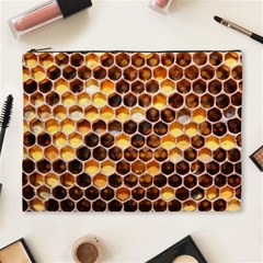 Honey Honeycomb Pattern Cosmetic Bag (xl) by BangZart