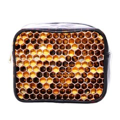 Honey Honeycomb Pattern Mini Toiletries Bags by BangZart