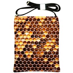 Honey Honeycomb Pattern Shoulder Sling Bags by BangZart