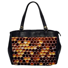 Honey Honeycomb Pattern Office Handbags by BangZart