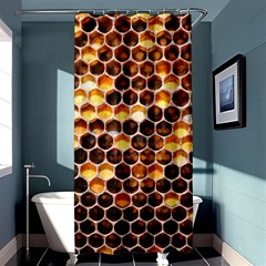 Honey Honeycomb Pattern Shower Curtain 36  X 72  (stall)  by BangZart