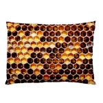 Honey Honeycomb Pattern Pillow Case (Two Sides) Front