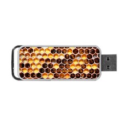 Honey Honeycomb Pattern Portable Usb Flash (one Side) by BangZart