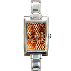 Honey Bees Rectangle Italian Charm Watch by BangZart