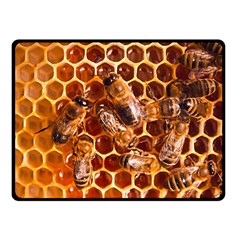 Honey Bees Fleece Blanket (small) by BangZart