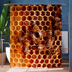 Honey Bees Shower Curtain 60  X 72  (medium)  by BangZart