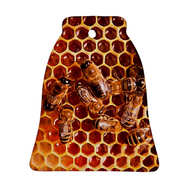 Honey Bees Bell Ornament (Two Sides)