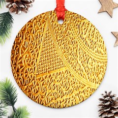 Gold Pattern Ornament (round) by BangZart