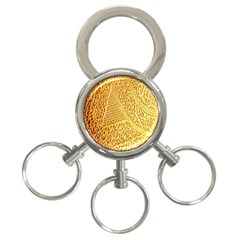 Gold Pattern 3-ring Key Chains by BangZart