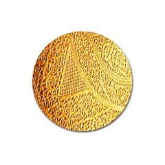 Gold Pattern Magnet 3  (round) by BangZart