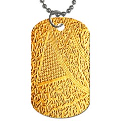 Gold Pattern Dog Tag (two Sides) by BangZart