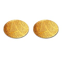 Gold Pattern Cufflinks (oval) by BangZart