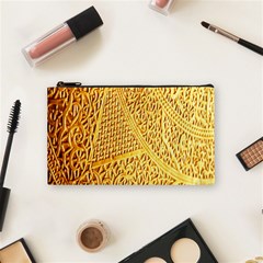 Gold Pattern Cosmetic Bag (small)  by BangZart