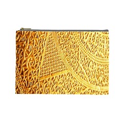 Gold Pattern Cosmetic Bag (large) 