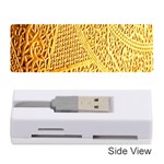 Gold Pattern Memory Card Reader (Stick)  Front