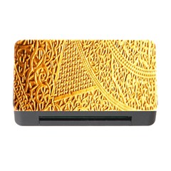 Gold Pattern Memory Card Reader With Cf by BangZart